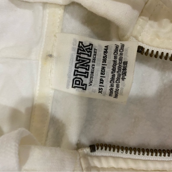 VS PINK White Crop Sweater - Picture 3 of 3